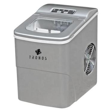 Imagem de Máquina De Gelo Rápida Faz Cubos Em Até 8 Minutos - TRONOS, Prateado, 