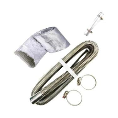 Imagem de Conector De Tubo De Escape De 24mm Com Clipe Para Aquecedor De Estacio