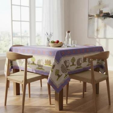 Imagem de Toalha de Mesa Térmica Impermeável 4 cadeiras 1,40 Plástico - Casa Ide