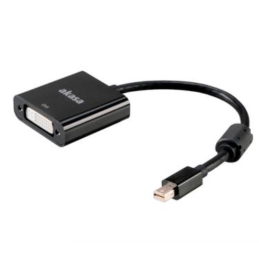 Imagem de Cabo Mini DisplayPort para DVI Ativo - 20cm - AK-CBDP16-20BK
