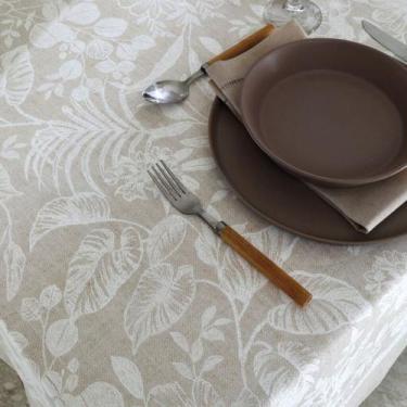 Imagem de Toalha de Mesa Quadrada 140 x 140 cm Döhler Limpa Fácil Renova Alana -