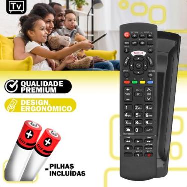 Imagem de Controle Remoto Compatível com Smart TV Panasonic Netflix YouTube Tecl