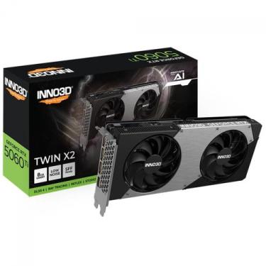 Imagem de Placa de Vídeo INNO3D NVIDIA GeForce RTX 5060 Ti TWIN X2, 8GB, GDDR7, 