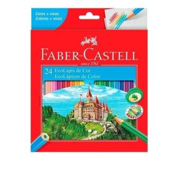 Imagem de Lápis De Cor Ecolapis Castell 24 Cores - Faber Castell