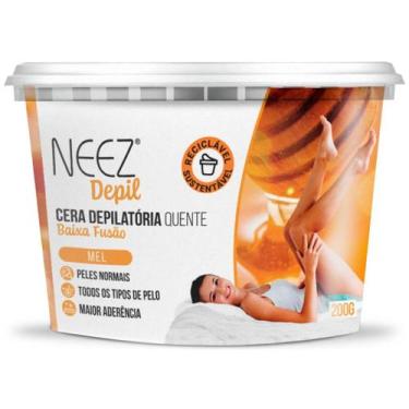 Imagem de Cera Quente Depilatória Mel Profissional Neez Depil Pele Suave Depilaç