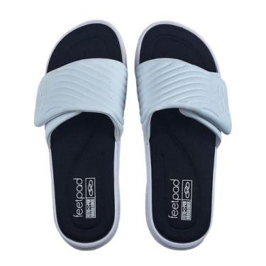 Imagem de Chinelo Olympikus Melbourne 2 Slide Unissex, 35/36, Branco