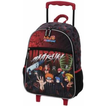 Imagem de Mochila Rodinhas Infantil Naruto Akatsuki Rising Pacific