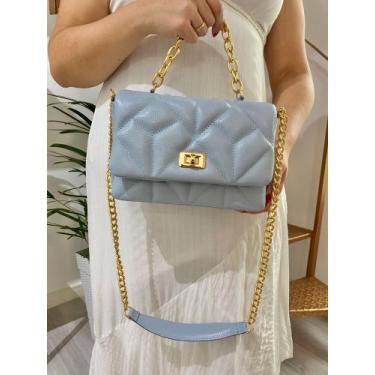 Imagem de Bolsa lara/ couro / azul - Bolsa de Boutique