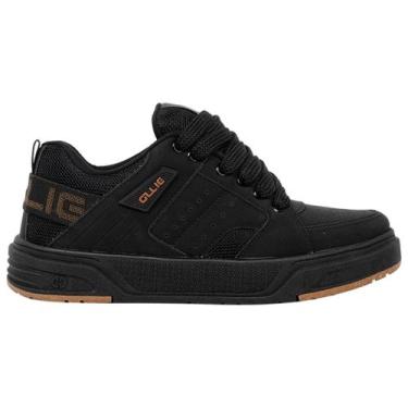 Imagem de Tênis Ollie Nitro 2 Masculino Estilo Skate Conforto Trabalho Cor:Preto