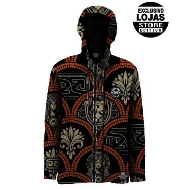 Imagem de (LANÇAMENTO) Jaqueta Cyclone Veludo Faith Style, Preto, Laranja, G