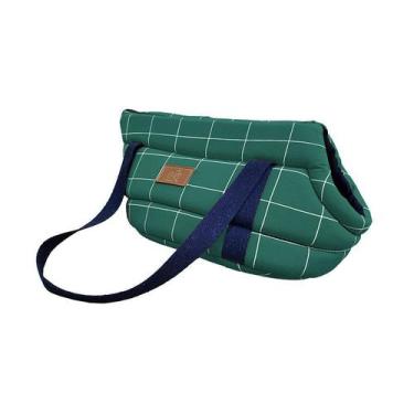 Imagem de Bolsa de Transporte Fábrica Pet Aberta Exclusive Verde para Cães e Gat