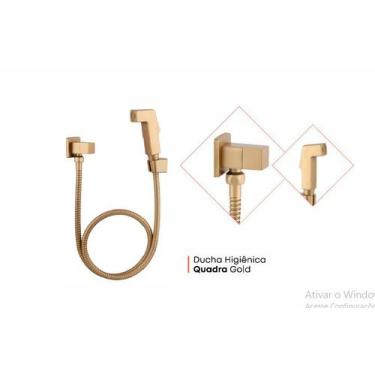 Imagem de Ducha Higienica Quadra Slim 2932 Dourada - TALITA