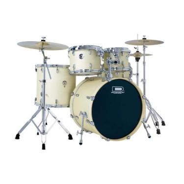 Imagem de Bateria D One Rocket DR20 WSS White Satin Sparkle Branco Fosco Bumbo 2