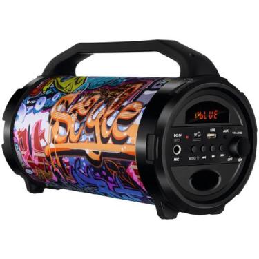 Imagem de Caixa de Som Mondial 50w Bluetooth Usb Fm e Microfone, Preto, Bivolt