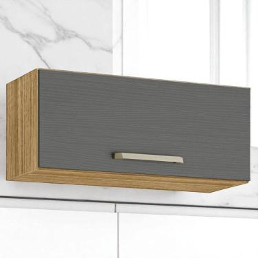 Imagem de Armário Suspenso de Cozinha Lapis 1 Porta MDP 15mm 70cm Freijó Gris Kit`s Paraná
