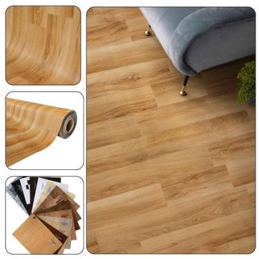 Imagem de Piso Vinil 0,7mm PVC em Manta Imita o Madeirado Rolo 1x20mt - Mob Core