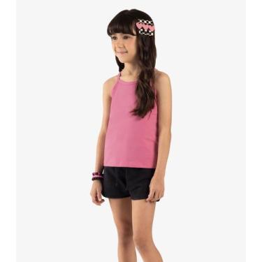 Imagem de Shorts Básico Infantil Feminino Rovi Kids Preto, 16, Preto