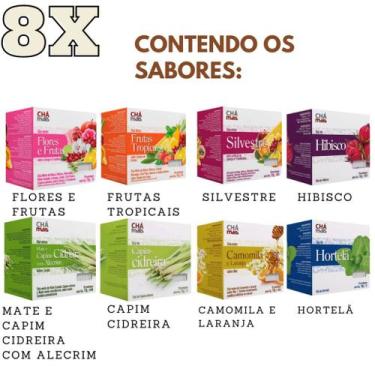 Imagem de Chá em Sachê - Kit com Sabores diversos de Chá - Caixinhas de Chá Vari