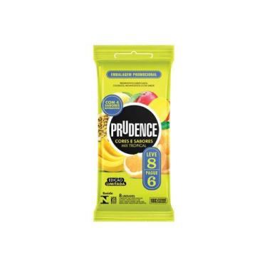 Imagem de Preservativo Prudence Cores e Sabores Mix Tropical Pague 6 Leve 8 - dk