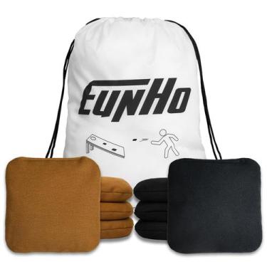 Imagem de Conjunto de 8 Sacos de Cornhole EunHo 15 x 15 cm 450 g Resistente às I