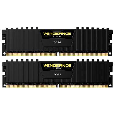 Imagem de Memória RAM Corsair Vengeance LPX DDR4 16GB (2x8GB) 2666MHz com Desempenho Confiável Preto CMK16GX4M2A2666C16