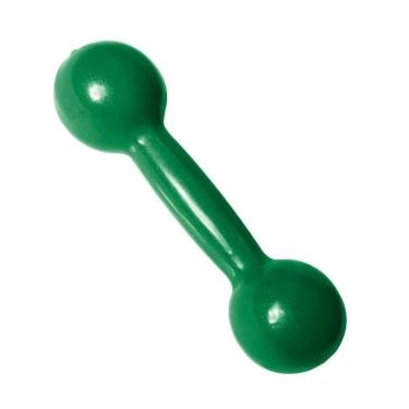 Imagem de Halter Peso Emborrachado 3kg Treino com Conforto Ferro Verde Unibrasil 3KG