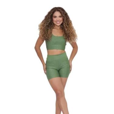 Imagem de Conjunto Academia Onça Poliamida BlackOut PINA, M, Verde
