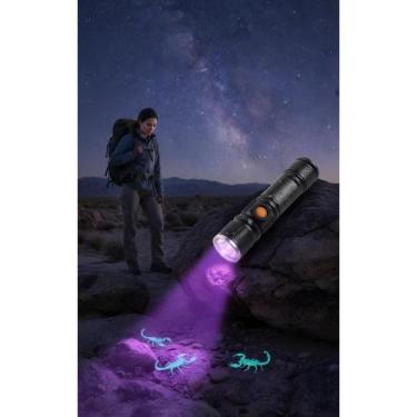 Imagem de Lanterna UV Potente 68000lm Luz Negra Recarregável - Congratulations S