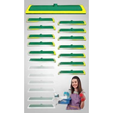 Imagem de Kit 10 Esfregões Grande 40cm Limpeza Pisos Azulejos - Congratulations 