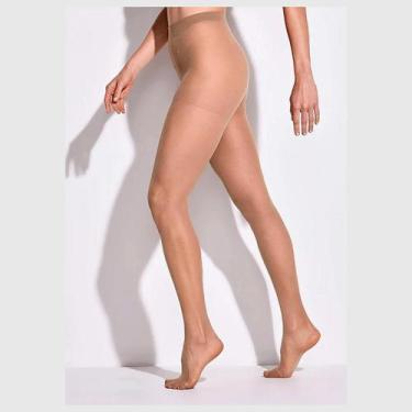 Imagem de Meia-Calça Feminina Selene Fio 15 Básica com Lycra 9765.002, EG, NATUR