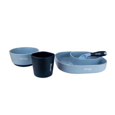 Imagem de Kit Alimentação 4 Peças com Colher Termossensível, Prato, Tigela e Cop