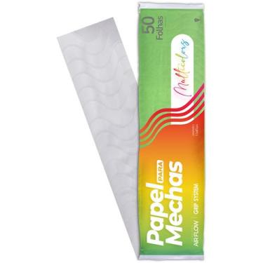 Imagem de Papel para Mechas Multicolors Verde 11x47 50fls 56g