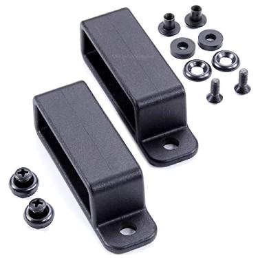 Imagem de Passadores de cinto fechados - (com orifício de montagem com fenda) - (com hardware de montagem SPUMA) - (serve para cintos de 4,4 cm) - (2 peças)