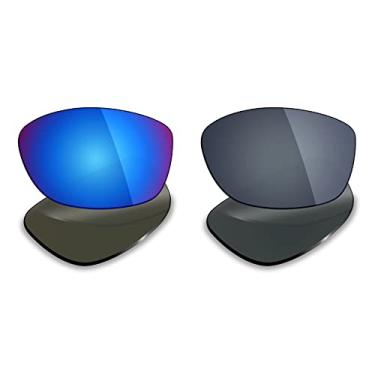 Imagem de 2 pares de lentes polarizadas de substituição da Mryok para óculos de sol Oakley Pit Bull – Opções