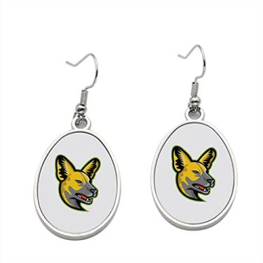Imagem de Brinco de mascote de cachorro selvagem africano – Brincos pendentes para meninas – Presente de festa de aniversário dos namorados