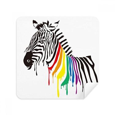 Imagem de Pinto LGBT Tecido de Camurça com Estampa de Cor Arco-Íris Pacote com 2