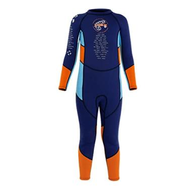 Imagem de de 2,5 Mm Neoprene Ternos de Surf Uma Peça Roupa de Crianças Bebês Roupas de de I, XL Navy