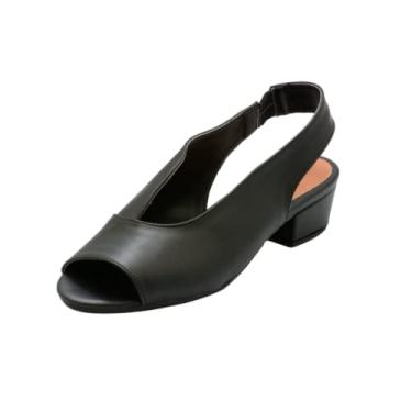 Imagem de Sandália Salto Baixo Grosso 3cm Luiza Sobreira Preta Mod. 2151