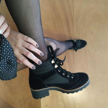 Imagem de Coturno Pisac Nobuck preto