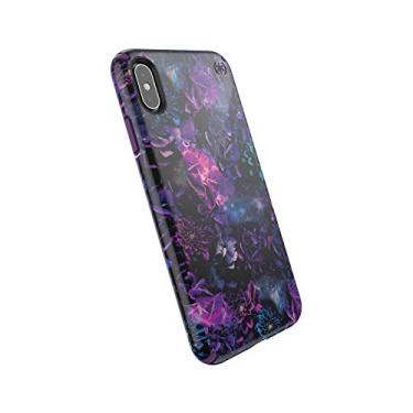 Imagem de Speck Produtos Capa Presidio Inked para iPhone Xs Max, GalaxyFloral/Cala Purple