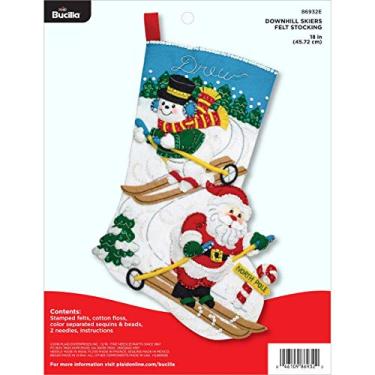 Imagem de Bucilla Kit de apliques de feltro, 45,72 cm, esquiadores downhill