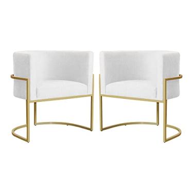 Imagem de Kit 02 Poltronas Luana Para Sala Suede Cores - DS Estofados