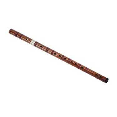 Imagem de Gravador de bambu instrumento instrumento flauta de bambu flauta chinesa gravador musical flauta vertical kit de desempenho (tecla E)
