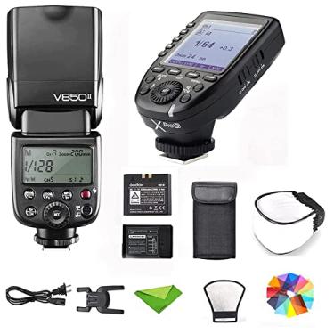 Imagem de Godox V850II V850 Flash para Sony Canon Nikon etc, com Godox Xpro-O GN60 2.4G 1/8000s HSS 650 Flashes de potência total 2000mAh Bateria Li-ion 1.5s Tempo de Reciclagem Câmera Speedlight Speedlite
