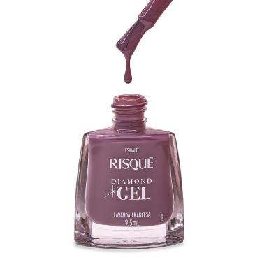 Imagem de Esmalte Risqué Diamond Gel Lavanda Francesa Cremoso 9,5ml