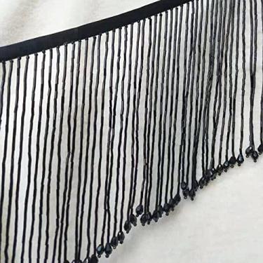 Imagem de 1 jarda 90 cm Cristal Borla Renda Aparas Fitas Tubo Frisado Tecido de Renda Cortina de Costura Diy Vestido de Noiva Saia Materiais Feitos à Mão, 02
