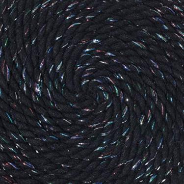 Imagem de Corda de algodão trançado natural West Coast Paracord – Corda artesanal – Corda tripla super macia e forte para esportes, decoração, artesanato, macramê, uso interno (1/4 polegada x 1,8 m, meia-noite)