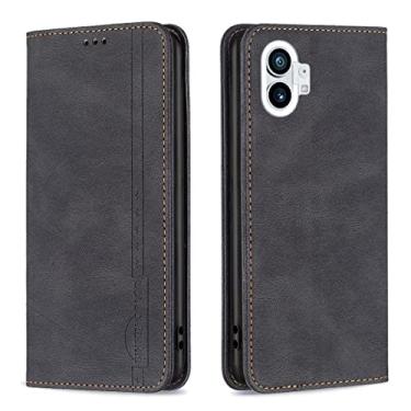 Imagem de For Nothing Phone 1 Magnetic RFID Blocking Anti-Theft Leather Phone Case