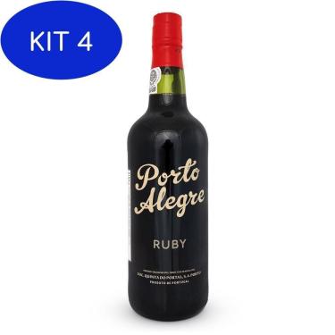 Imagem de Kit 4 Vinho Do Porto Porto Alegre Ruby