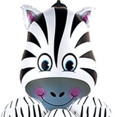Imagem de Kit Balão Animais Com 6 Bexigas Látex (Zebra)
